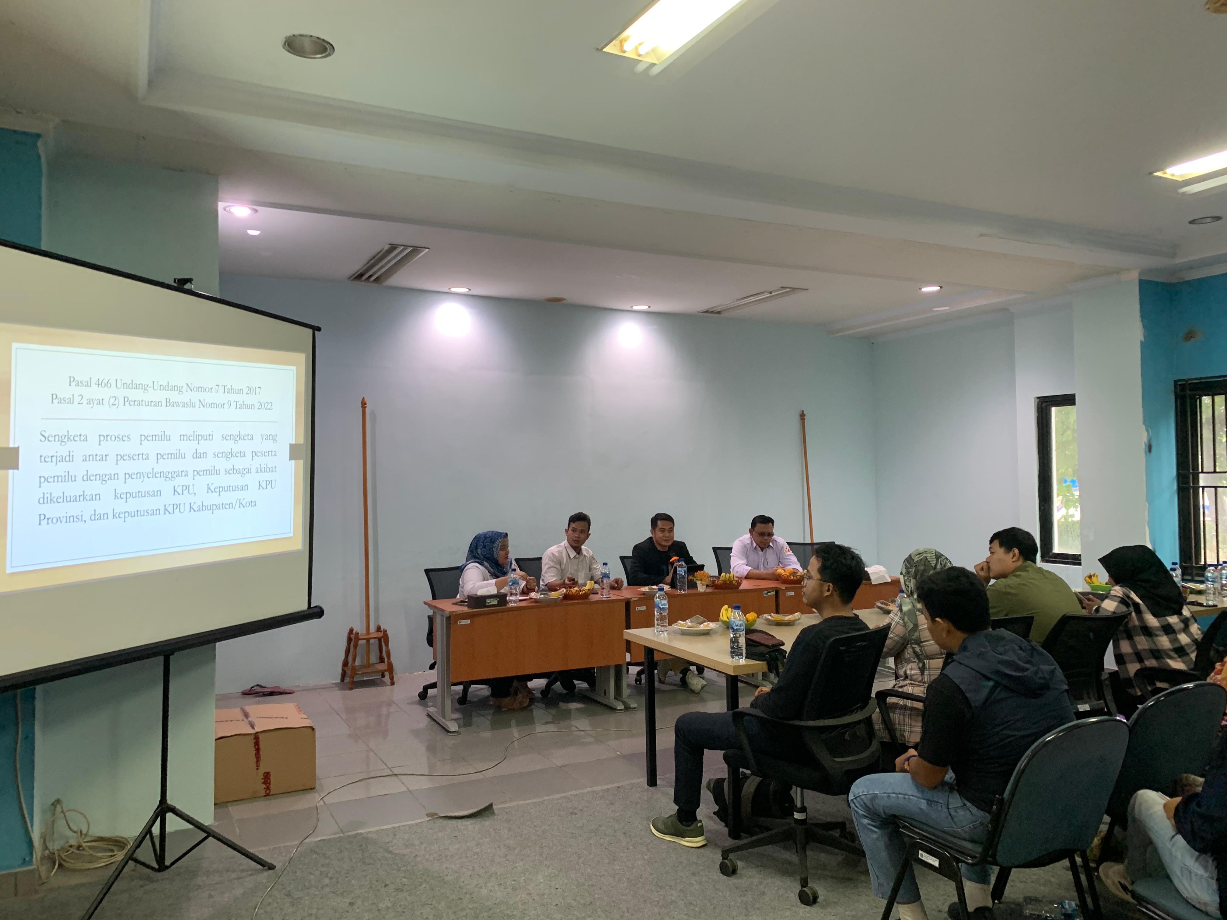 Rapat Pelaksanaan Penyelesaian Sengketa Proses Masa Kampanye