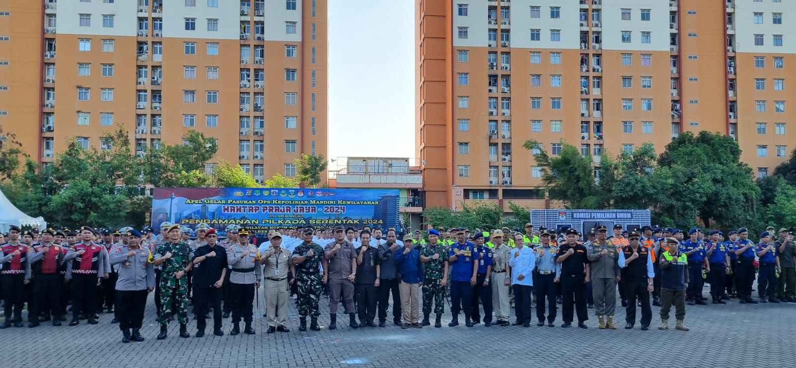 Apel Gelar Pasukan Ops Mantap Praja Jaya 2024-2025