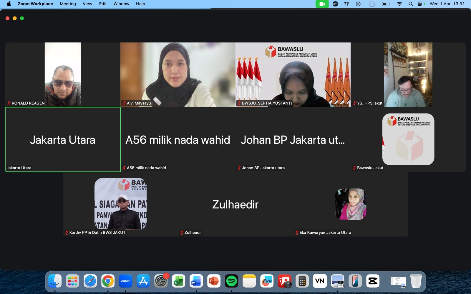 Rapat Zoom, 30 Maret