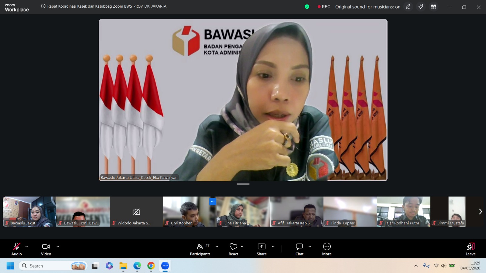 Rapat Daring, 4 Mei