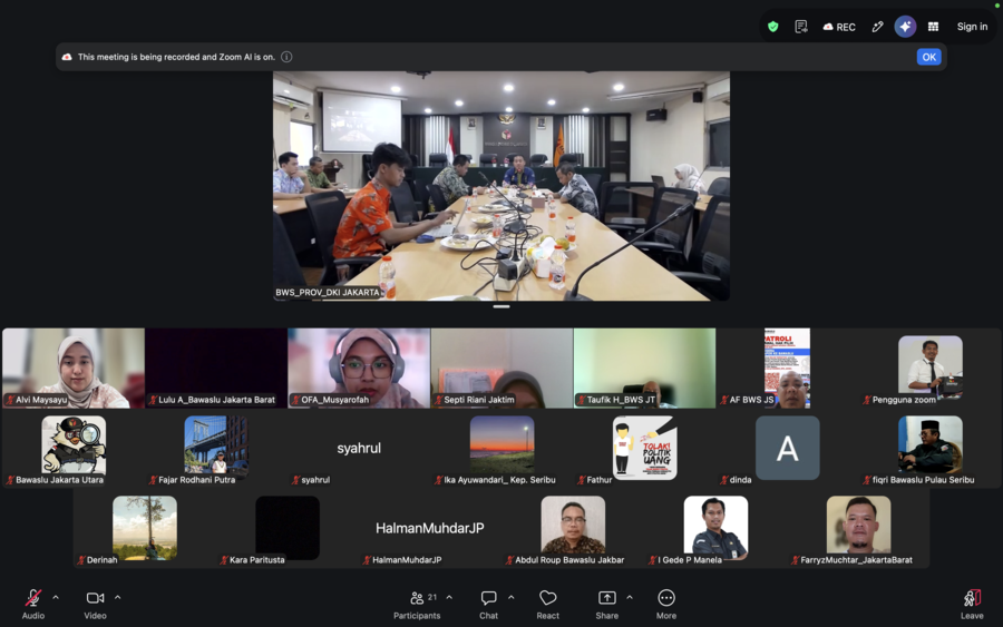 Rapat Evaluasi Coktas, 8 Oktober